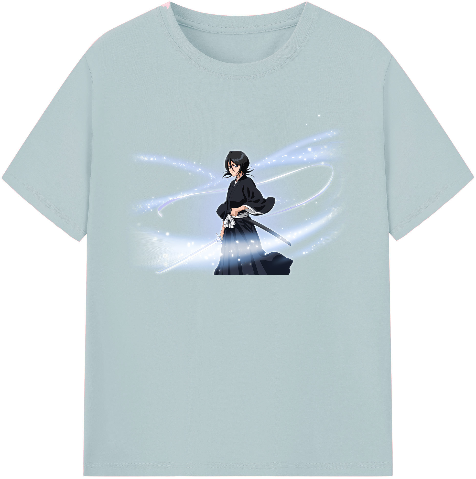 （画像用） ブリーチ 朽木ルキア BLEACH Kuchiki Rukia 綿100％半袖Tシャツ（フロントプリント）